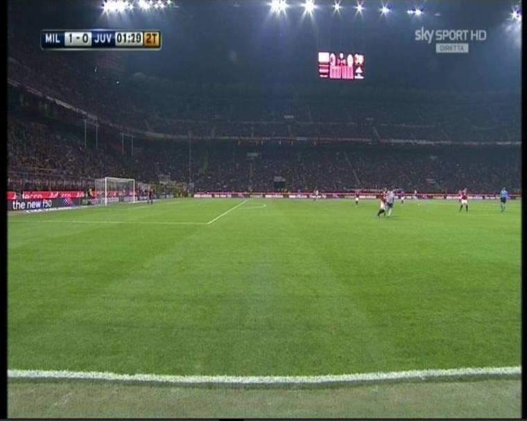 Serie A 2011/2012, 25a giornata Milan-Juventus. Il pugno di Mexes a Borriello 25 febbraio 2012 (Sky)
